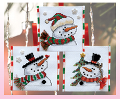 Snowmen In Scarves Countdown to Christmas Ornaments-Reacy For Snow, Happy Day & Christmas Day