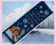 Falling Snow Bookmark