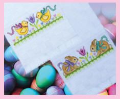 Easter Tulip Towels- Bunnies & Tulips and Chicks & Tulips